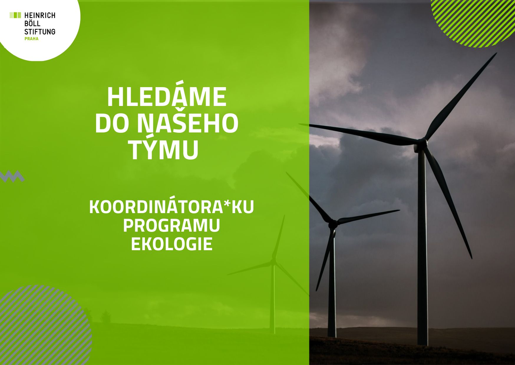 Inzerát koordinátor*ka programu Ekologie Inzerát koordinátor*ka programu Ekologie