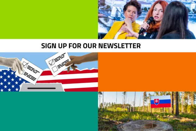 Join our newsletter image displaying pictures from HBS events and articles