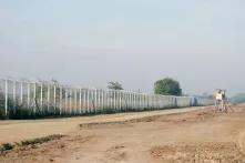Border fence at the Hungarian - Serbian border