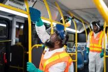 MTA New York City Transit Sanitizes Stations and Subway Cars