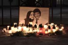 Demonstration in memory of murdered journalist Ján Kuciak and his fiancée Martina Kušnírová. Bratislava, March 2nd 2018.