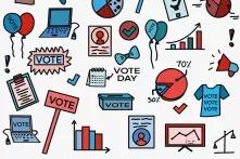 several small icons related to elections