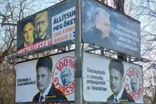 smear campaign posters spread by the government and government-friendly organizations before the 2022 elections