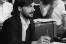 Viktor Orbán in 1990 in the Parliament