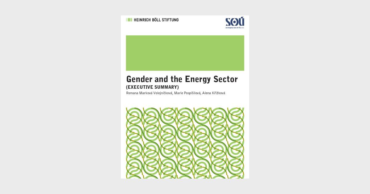 Gender and the Energy Sector | Heinrich Böll Stiftung | Prague Office ...