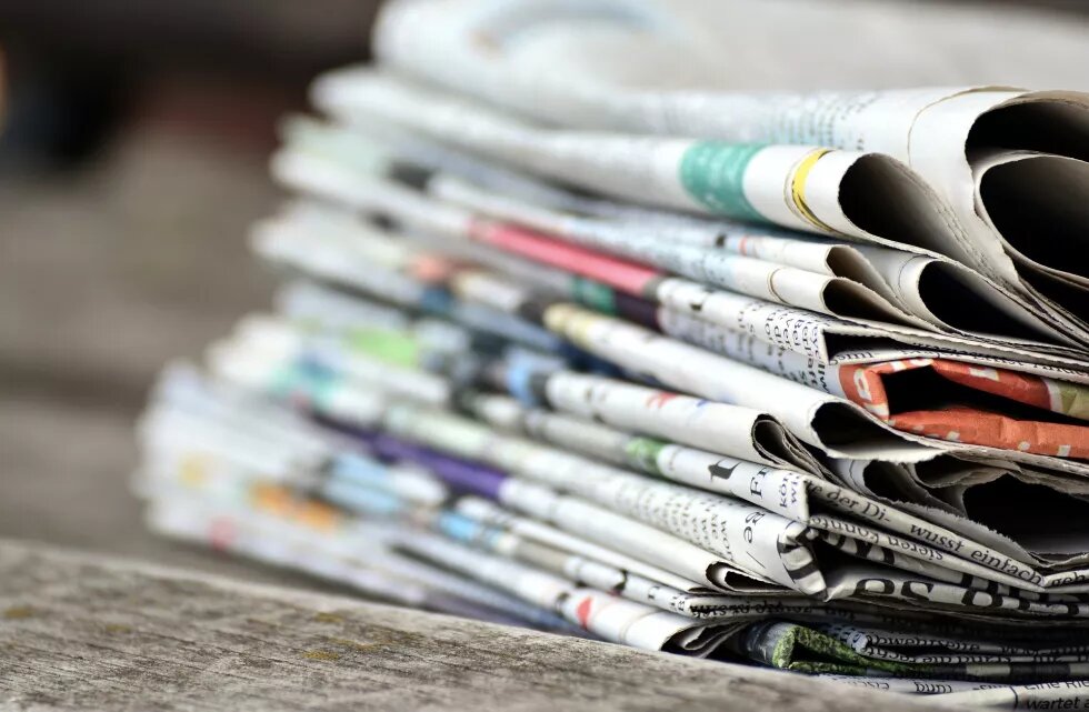 a pile of newspapers