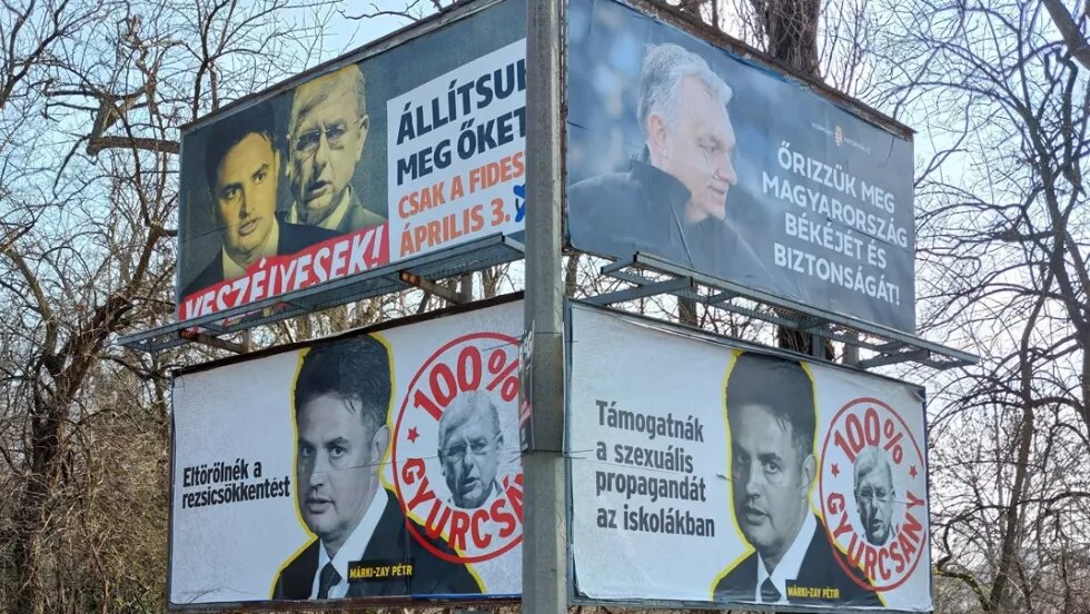 smear campaign posters spread by the government and government-friendly organizations before the 2022 elections