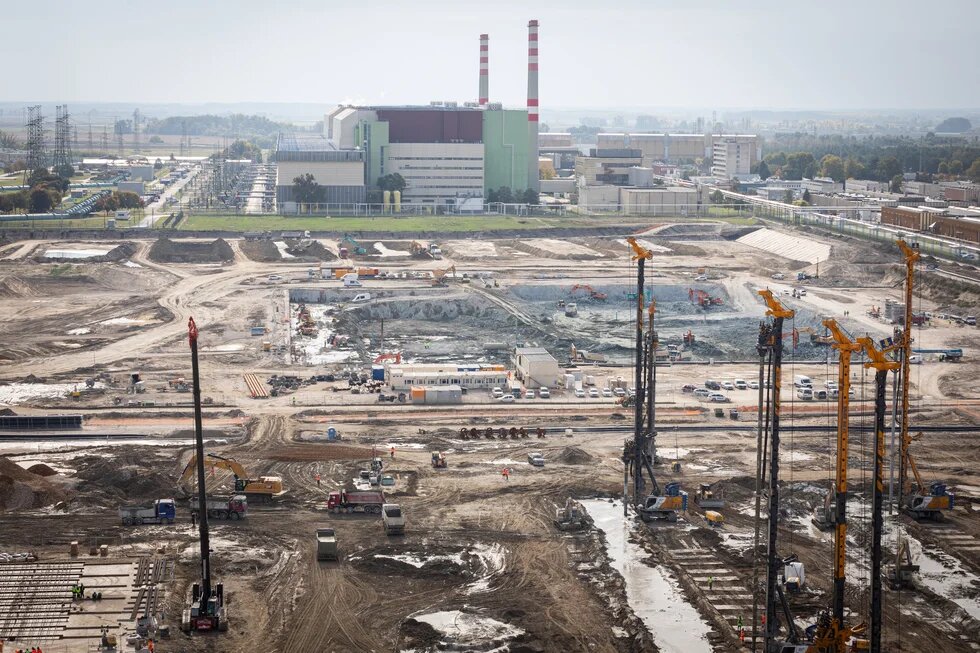 A birds eye view of the site on 17 October 2024