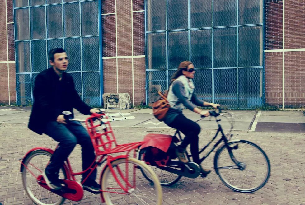 Going my way 2 cyclist in the city