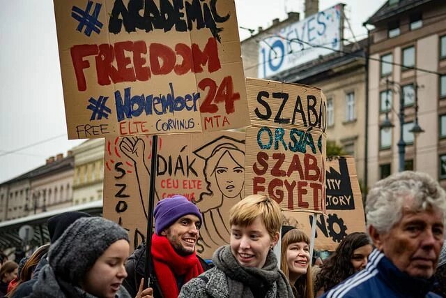 Protesting for academic freedom