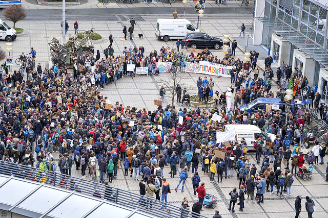 Student protest in Jena, Germany