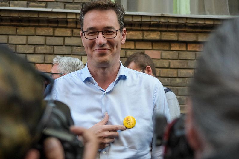 Gergely Karácsony, the Budapest mayoral candidate representing the opposition parties Gergely Karácsony, the Budapest mayoral candidate representing the opposition parties